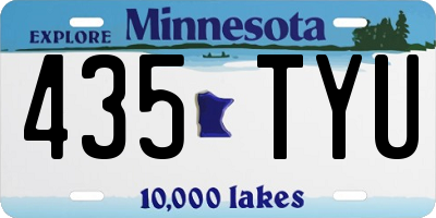 MN license plate 435TYU