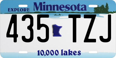 MN license plate 435TZJ