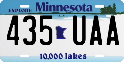 MN license plate 435UAA