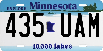 MN license plate 435UAM