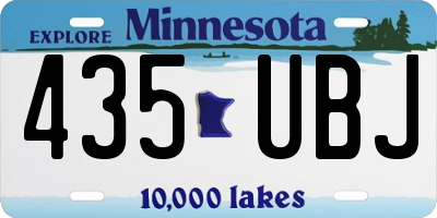 MN license plate 435UBJ