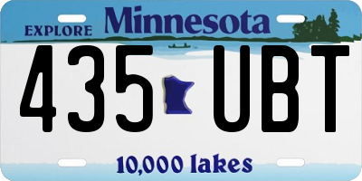 MN license plate 435UBT