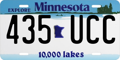 MN license plate 435UCC