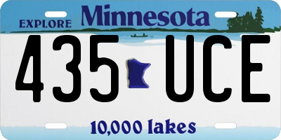 MN license plate 435UCE