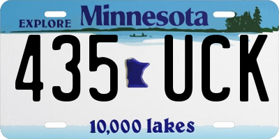 MN license plate 435UCK
