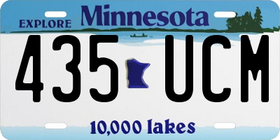 MN license plate 435UCM