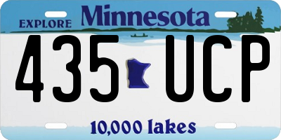 MN license plate 435UCP
