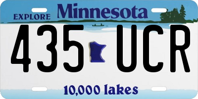 MN license plate 435UCR