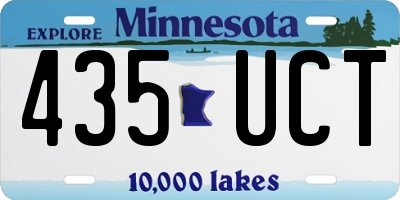 MN license plate 435UCT