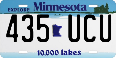 MN license plate 435UCU