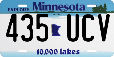 MN license plate 435UCV