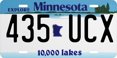 MN license plate 435UCX