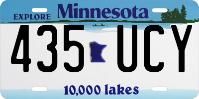 MN license plate 435UCY