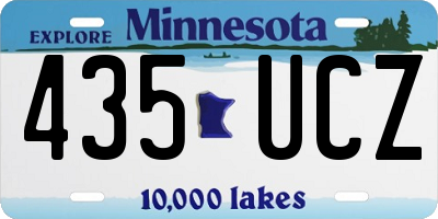 MN license plate 435UCZ