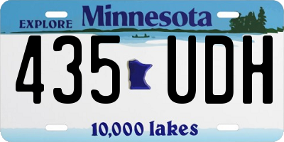 MN license plate 435UDH