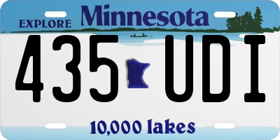 MN license plate 435UDI