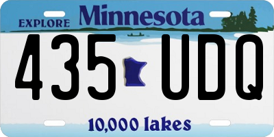 MN license plate 435UDQ