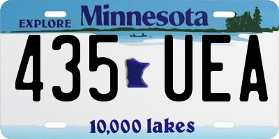 MN license plate 435UEA