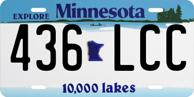 MN license plate 436LCC