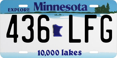 MN license plate 436LFG