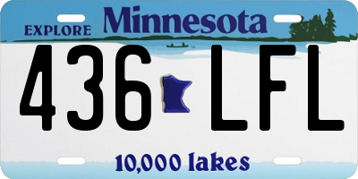 MN license plate 436LFL
