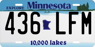MN license plate 436LFM