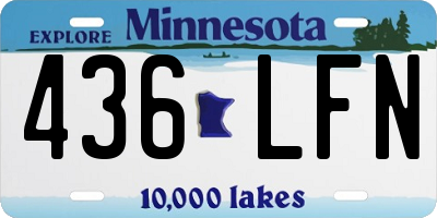 MN license plate 436LFN