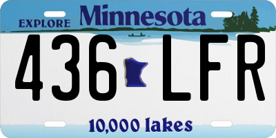 MN license plate 436LFR