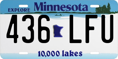 MN license plate 436LFU