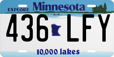 MN license plate 436LFY