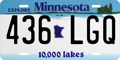 MN license plate 436LGQ