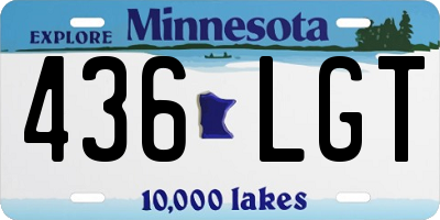 MN license plate 436LGT