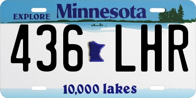 MN license plate 436LHR