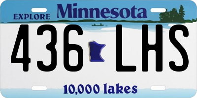 MN license plate 436LHS