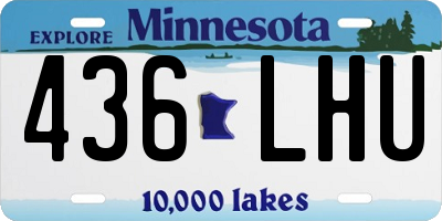 MN license plate 436LHU