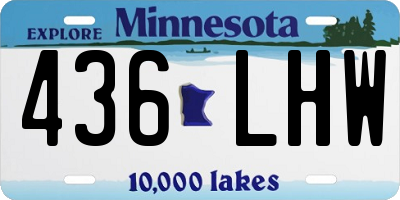 MN license plate 436LHW