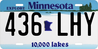 MN license plate 436LHY