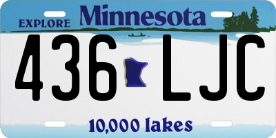 MN license plate 436LJC