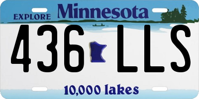 MN license plate 436LLS