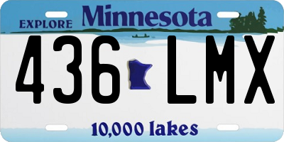 MN license plate 436LMX