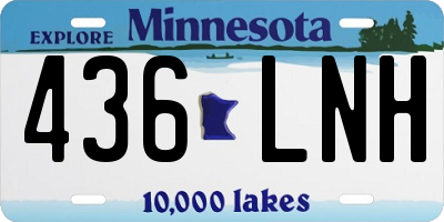 MN license plate 436LNH