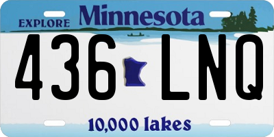 MN license plate 436LNQ