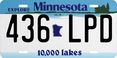 MN license plate 436LPD