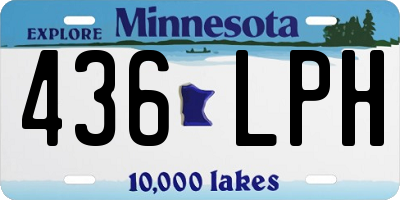 MN license plate 436LPH