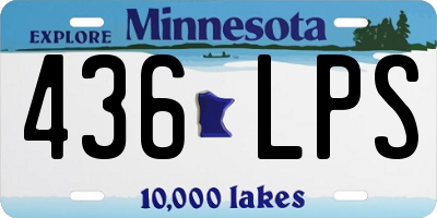 MN license plate 436LPS
