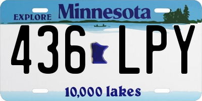MN license plate 436LPY