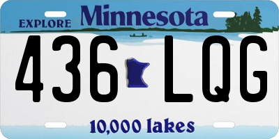 MN license plate 436LQG