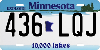 MN license plate 436LQJ