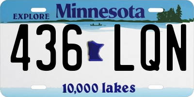 MN license plate 436LQN
