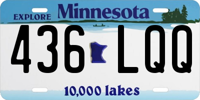 MN license plate 436LQQ